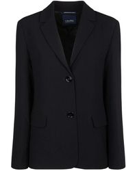 Max Mara - Jassen ,Zwart ,Zwarte Single Breasted Blazer - Lyst