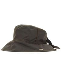 Barbour - Accessoires ,Groen ,Katoen Brambling Wax Bucket Hat - Lyst