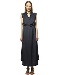 Zadig & Voltaire - Vestido maxi color encre de zadig voltaire - Lyst