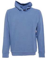 Paul & Shark - Hoodies & Sweatvesten ,Blauw ,Katoen Stijlvol Sweatshirt - Lyst