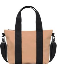 Rains - Tassen ,Oranje ,Micro Tote Tas - Lyst