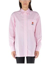 KENZO - Boke 2.0 oversized hemd,oversized langarmshirt rose clair - Lyst