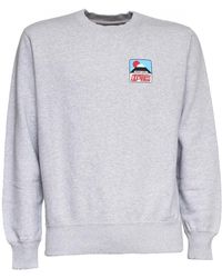 Edwin - Hoodies & Sweatvesten ,Grijs ,Sweatshirt Met Ronde Hals - Lyst