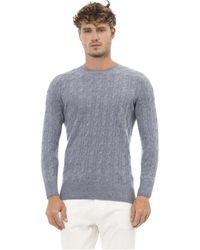 Alpha Studio - Knitwear > round-neck knitwear - Lyst
