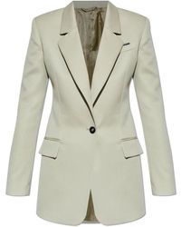 The Attico - Jassen ,Grijs ,Wol De Wollen Blazer - Lyst