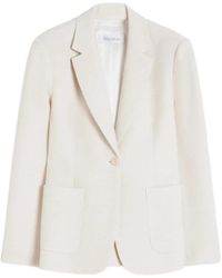 Max Mara - Jassen ,Leer Jassen Ivory - Lyst