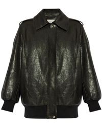 McQueen - Chaqueta De Cuero, Mujer, Talla - Lyst
