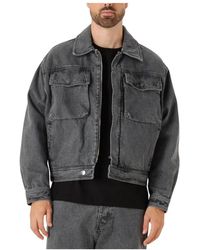 Filling Pieces - Jassen ,Grijs ,Denim Denim Jack Washed - Lyst