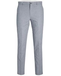Jack & Jones - Broeken ,Blauw ,Wol Slim Fit Cashmere Broek - Lyst