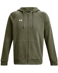 Under Armour - Rival Fleece Hoodie Groen - Lyst