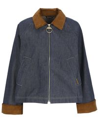 Barbour - Jassen ,Blauw ,Denim Freckleton Denim Jacket - Lyst