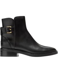 Cole Haan - Leder schnallen stiefelette - Lyst