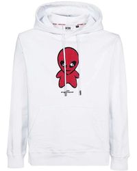 Gcds - Hoodies & Sweatvesten ,Wit ,Katoen Katoenen Hoodie Front Patch 100% Katoen - Lyst