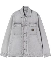 Carhartt - Jassen ,Grijs ,Katoen Arctische Katoenen Jas Grijs Klassieke Pasvorm - Lyst