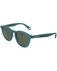 Armani - Runde Sonnenbrille Mit Azetatrahmen - Lyst