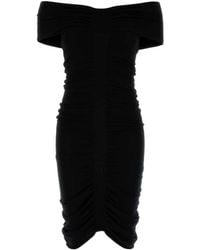 Alexander Wang - Off-Shoulder Mini-Jurk - Lyst