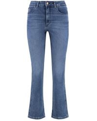 Lois - Jeans ,Blauw ,Katoen Straight-Leg Jeans Met Metalen Details - Lyst