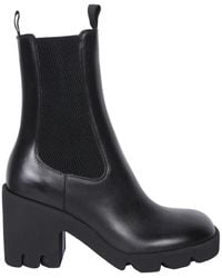 Burberry - Leather Stride Chelsea Boots - Lyst