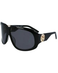 Longchamp - Accessoires ,Zwart ,Zwarte Acetaat Zonnebril - Lyst