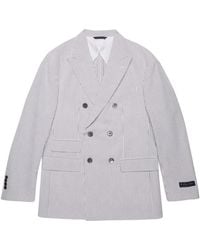 Brooks Brothers - Giacca da abito doppiopetto in cotone seerucker - Lyst