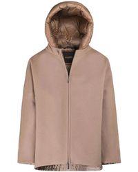 Moorer - Oversize cappotto in lana con imbottitura in piuma - Lyst