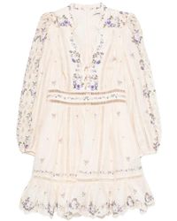 Zimmermann - Kleedjes ,Linnen Patience Mini Jurk - Lyst