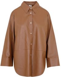 By Malene Birger - Camicia in pelle bison - Lyst