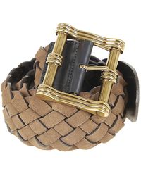 Etro - Wende-Gürtel Aus Gewebtem Wildleder Und Leder - Lyst