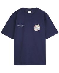 Filling Pieces - Tops ,Blauw ,Katoen T-Shirt Supper - Lyst