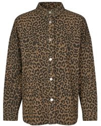 Lolly's Laundry - Jassen ,Bruin ,Katoen Luipaardprint Lange Mouwen Shirt - Lyst