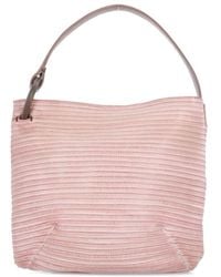 Majo - Rosa Leder Umhängetasche Mit Griff - Lyst