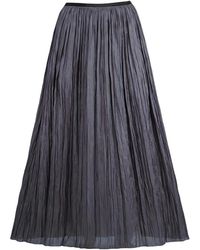 Roberto Collina - Geplooide Maxi Rok - Lyst