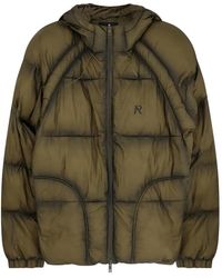 Represent - Translucent Hooded Puffer - Lyst