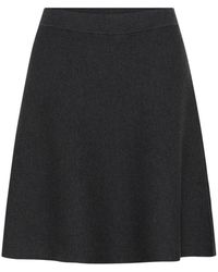 Kaffe - Rokken ,Grijs ,Leer Loana Gebreide Rok - Lyst