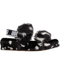 UGG - Schoenen ,Zwart ,Wol Pantoffels Comfortabele Wolmix - Lyst
