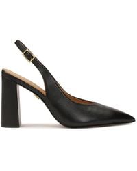 Kazar - Schwarze Slingback-Pumps Mit Einem Breiten Absatz - Lyst