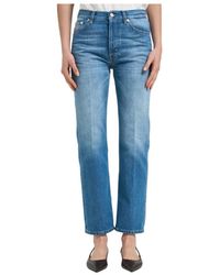 Dondup - Jeans ,Blauw ,Katoen Straight Jeans - Lyst