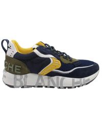 Voile Blanche - Stilvolle blaue schnürschuhe für männer - Lyst
