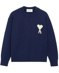 Ami Paris - Round-Neck Knitwear - Lyst