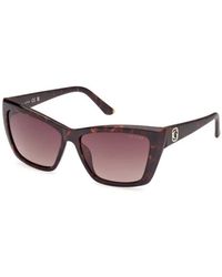 Guess - Cat-Eye Sonnenbrille Aus Kunststoff - Lyst
