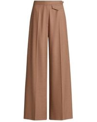 Kiton - Broeken ,Bruin ,Wol Tailored Wollen En Zijden Broek - Lyst