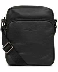 Lancaster - Tassen ,Zwart ,Leer Soft Vintage Leren Schoudertas Zwart - Lyst