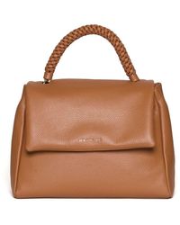 Orciani - Geflochtene lederschultertasche - Lyst