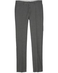 PT Torino - Broeken ,Grijs ,Katoen Pantalone Slim Fit - Lyst
