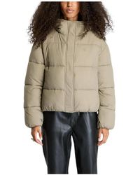 Calvin Klein - Jassen ,Polyester Short Logo Jacket Modern Style - Lyst