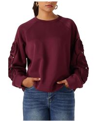 Object - Objdorina Lo L/S Sweat Top - Lyst