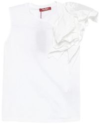 Max Mara - Tops ,Wit ,Sleeveless Top - Lyst