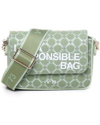 V73 - Stilvolle sage umhängetasche mit slogan - Lyst