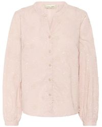 Cream - Sepia Rose Bluse Mit V-Ausschnitt - Lyst