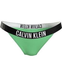 Calvin Klein - Badmode ,Groen ,Nylon Stijlvolle Bikini Bottom - Lyst